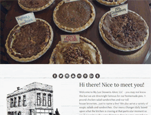 Tablet Screenshot of myjustdesserts.org